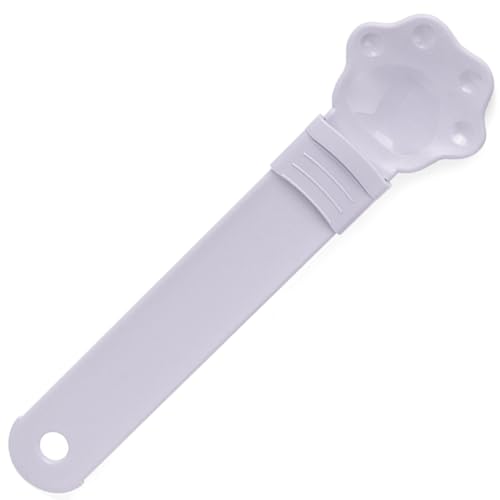 SWEETBIUTI Katzenstreifen-Feeder, 2,6x10 Katraykrallen-Löffel Kopf Futterlöffel mit hängendes Loch, leichtes multifunktionaler Squeezer-Feeder-Löffel für Haustierkatzen von SWEETBIUTI