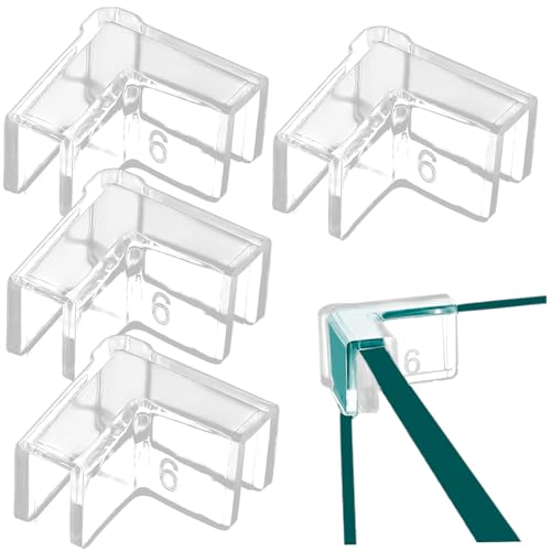 SWEETBIUTI Eckschützer für Aquarium, 4PCS Sicherheitsvorteilwächter PVC -Fischtank klare Protektoren für 6 mm Dicke Fischtankmöbel gegen scharfe Ecken von SWEETBIUTI