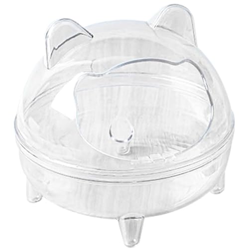 SWEETBIUTI Hamster Sandbadbehälter, Plastik Hamster Bad Sandkasten klarer Toilettenduschraum für Käfigzubehörbehälter SWEETBIUTI Hamster Sandbadbehälter, Plastik Hamster Bad Sandkasten klarer Toilettenduschraum für Käfigzubehörbehälter von SWEETBIUTI