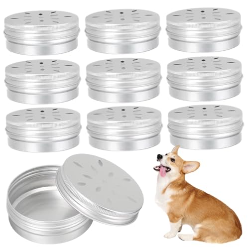 SWEETBIUTI Hundedüfte Trainingskit 10pcs 3 Zoll Aluminium -Düfte -Training für Hunde, Behälter und Dosen von Hundelieferungen, Ausrüstung, Arbeitsausstattung für Hunde von SWEETBIUTI
