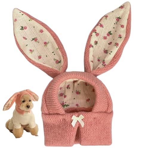 SWEETBIUTI Hundehut mit niedlichen Kaninchenohren, warm gestrickte Hunde Winterhut Ostern Haustier Hasen Kaninchen Hut weiche elastische Hunde Snood Ohrpapier, Hasenkostüm für Hunde und Katzen SWEETBIUTI Hundehut mit niedlichen Kaninchenohren, warm gestrickte Hunde Winterhut Ostern Haustier Hasen Kaninchen Hut weiche elastische Hunde Snood Ohrpapier, Hasenkostüm für Hunde und Katzen von SWEETBIUTI