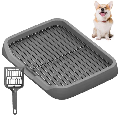 SWEETBIUTI Hundekupplett, Dual-Layer-Gitter-Pee-Pads, Wiederverwendbare waschbare Pee-Pads, 18x3x2 Zoll robuster Plastik und Metallhundtoilette Innen für kleine Größe SWEETBIUTI Hundekupplett, Dual-Layer-Gitter-Pee-Pads, Wiederverwendbare waschbare Pee-Pads, 18x3x2 Zoll robuster Plastik und Metallhundtoilette Innen für kleine Größe von SWEETBIUTI