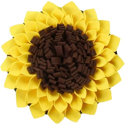 SWEETBIUTI Snuffle Matte für Hunde, 15x15 Zoll Sonnenblumenform Hunde Snuffle Matte, Filzhund schnüffeln mit Nicht rutschenden Rücken, waschbare Futtersuche, um sie zu beschäftigen. SWEETBIUTI Snuffle Matte für Hunde, 15x15 Zoll Sonnenblumenform Hunde Snuffle Matte, Filzhund schnüffeln mit Nicht rutschenden Rücken, waschbare Futtersuche, um sie zu beschäftigen. von SWEETBIUTI
