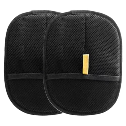 SWEETBIUTI Werkzeug zur Haarentfernung von Haustieren, 9,5x6.3 doppelseitiger Haustierpflegehandschuhe 2PCS statische Katzen- und Hundehaarentferner für Haushaltsaustromplätze und Haustierkämmen von SWEETBIUTI