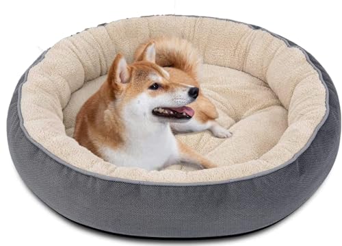 SWIFTSUPPLIES Rundes Premium Kissen Haustierbett - waschbares Kissen, rutschfeste Unterseite, weiches Plüsch-Innenfutter, erhältlich in M/L/XL Größen für Hunde und Katzen - Ultimativer Komfort SWIFTSUPPLIES Rundes Premium Kissen Haustierbett - waschbares Kissen, rutschfeste Unterseite, weiches Plüsch-Innenfutter, erhältlich in M/L/XL Größen für Hunde und Katzen - Ultimativer Komfort von SWIFTSUPPLIES