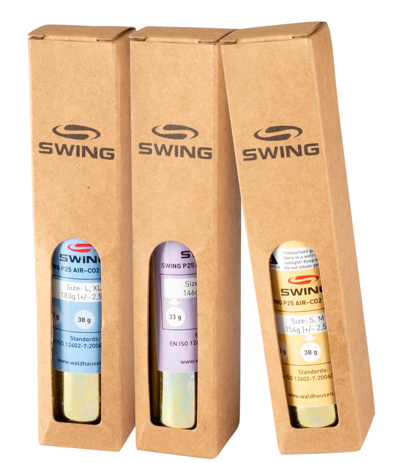 Swing Ersatzkartusche CO2 für Swing P25 Air Xxs, Xs, 33g Swing Ersatzkartusche CO2 für Swing P25 Air Xxs, Xs, 33g von SWING
