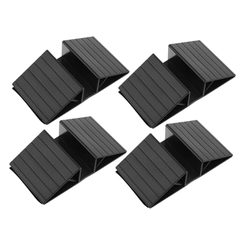SWOOMEY 4 Stück Stabilizer für Haustier Gates Dreieckige Stützfüße für Freistehende Hundetore Verstärkungszubehör für Treppen und Innentüren Schwarze Pet Gate Unterstützung von SWOOMEY