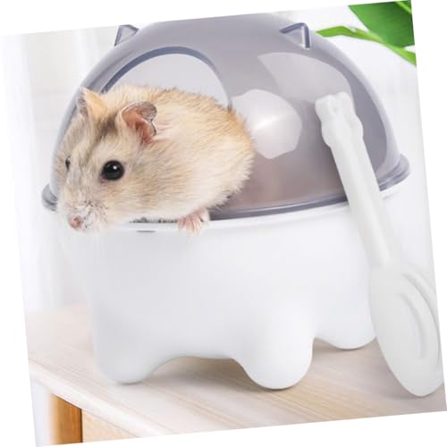 SWOOMEY Dickwandige Hamster Badewanne aus Robustem Kunststoff Praktisches Haustier-badebecken für Kleine Tiere Leicht und Kompakt für Käfige zur Reinigung und Unterhaltung von Hamstern und von SWOOMEY