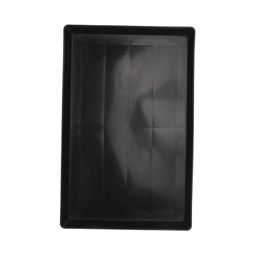 SWOOMEY Kunststoff Haustierkäfig Bodentray für Katzen Hunde und Kaninchen Robuster Geruchsresistenter Reinigungs Tray Schwarz von SWOOMEY