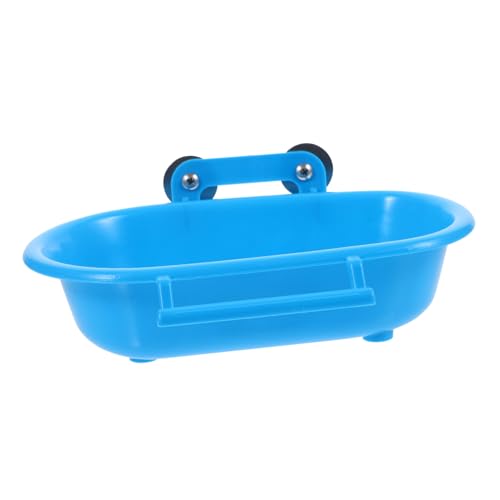 SWOOMEY Vogelbad Wannenbox aus Sicherem PP Material Kleine Vogelbadewanne mit Glatten Kanten Langlebig und Leicht für Wellensittiche und Papageien in Käfigen Praktische Vogeltränke für von SWOOMEY