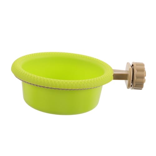 SWOOMEY Vogelbadewanne mit Ständer und Aufhängung Platzsparendes Design Glatte Oberfläche Leicht zu Reinigen für Papageien Kanarienvögel und Kleine Vögel Geeignet für Innen Außenkäfige von SWOOMEY