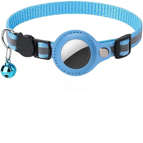 Fellnasenstube AirTag Katzenhalsband - Reflektierend, Wasserdicht, Sicher & Komfortabel 1.0 * 19-32 Blau Fellnasenstube AirTag Katzenhalsband - Reflektierend, Wasserdicht, Sicher & Komfortabel 1.0 * 19-32 Blau von SWZEC