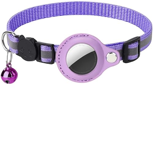 Fellnasenstube AirTag Katzenhalsband - Reflektierend, Wasserdicht, Sicher & Komfortabel 1.0 * 19-32 Lila Fellnasenstube AirTag Katzenhalsband - Reflektierend, Wasserdicht, Sicher & Komfortabel 1.0 * 19-32 Lila von SWZEC