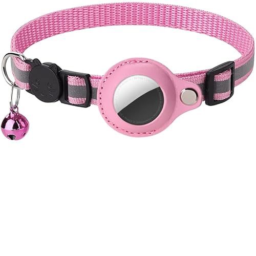 Fellnasenstube AirTag Katzenhalsband - Reflektierend, Wasserdicht, Sicher & Komfortabel 1.0 * 19-32 Rosa Fellnasenstube AirTag Katzenhalsband - Reflektierend, Wasserdicht, Sicher & Komfortabel 1.0 * 19-32 Rosa von SWZEC
