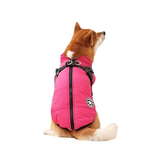 Hundeliebling Wasserdichter Fleece Wintermantel (S,Pink) von SWZEC