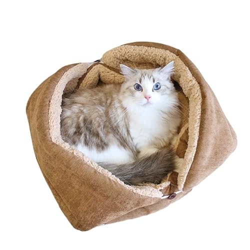 SWZEC 2-in-1 Kuschelbett Und Decke FürKatzen Tierbedarf-Plus von SWZEC