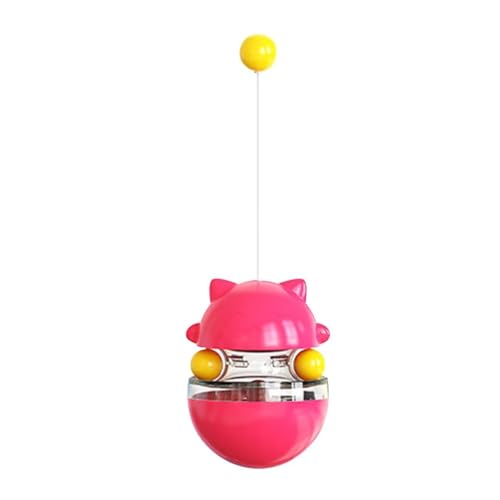SWZEC 3-in-1 Katzen Wackelspielzeug Katzenangel, Katzenspielzeug, Wippbecher, auslaufender Futterball von SWZEC