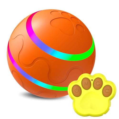 SWZEC Coonoor Tier-Beschäftigungsspielzeug Hunde Intelligenter Interaktiver Ball(Orange) von SWZEC