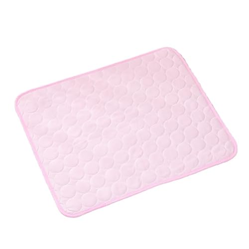 SWZEC Fellnasenstube CatCool™ Premium Kühlmatte Für Katzen (S（50 * 40cm）,Rosa) von SWZEC