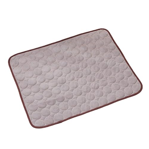 SWZEC Fellnasenstube CatCool™ Premium Kühlmatte Für Katzen (XS（40 * 30cm）,Braun) von SWZEC