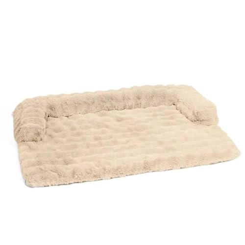 SWZEC Funny Fuzzys Flauschiges Beruhigendes Sofaschutz Hundebett Haustiermatte (L-95x85,Khaki) von SWZEC