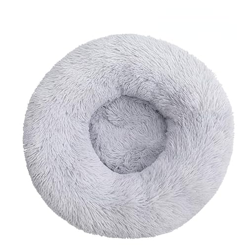 SWZEC Gladiatorzoo Hundebett - Wolke 7 - weiches Donut-Bett | Das Original (S-50CM,Hellgrau) von SWZEC