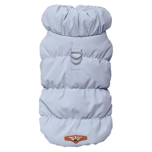 SWZEC HS.Supply Hundejacke Gefütterte Hundejacke Mit Leinenhaken (L,Blau) von SWZEC