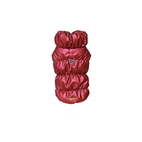 SWZEC HS.Supply Hundejacke Gefütterte Hundejacke Mit Leinenhaken (L,Rotwein) von SWZEC