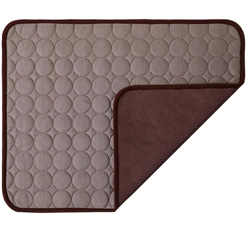 SWZEC PfotenFrost Haustier-Kühlkissen (62 * 50-M,Braun) von SWZEC