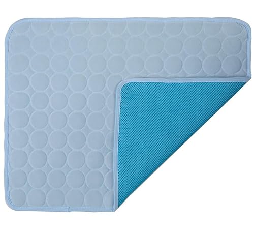 SWZEC PfotenFrost Haustier-Kühlkissen (70 * 55-L,Hellblau) von SWZEC