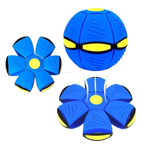 SWZEC Tier-Herzen FluffFlieger– Fliegender Ball Hundespielzeug Blau von SWZEC