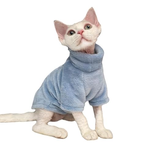 SWZEC Wahre Katzenliebe™ Fleece Pullover (2XL—(6—7KG),Blau) von SWZEC