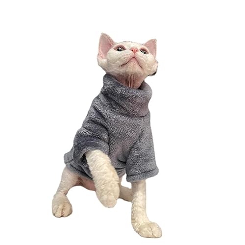 SWZEC Wahre Katzenliebe™ Fleece Pullover (2XL—(6—7KG),Grau) von SWZEC