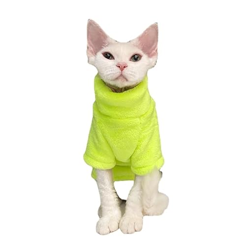 SWZEC Wahre Katzenliebe™ Fleece Pullover (2XL—(6—7KG),Grün) von SWZEC