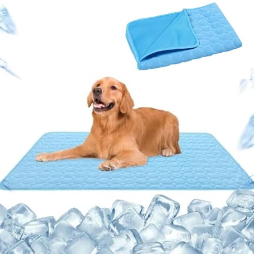 SWZEC hundeliebling pet cool v.3 - Premium kühlmatte für Hunde (L 70X55,Blau) von SWZEC