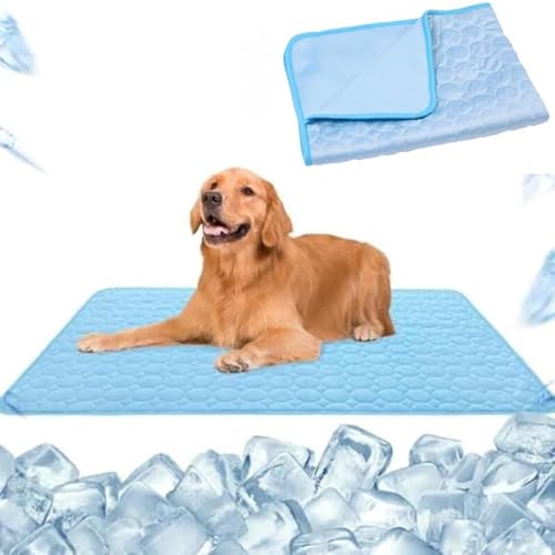 SWZEC hundeliebling pet cool v.3 - Premium kühlmatte für Hunde (L 70X55,Blau1) von SWZEC