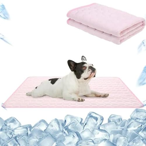 SWZEC hundeliebling pet cool v.3 - Premium kühlmatte für Hunde (L 70X55,Pink) von SWZEC