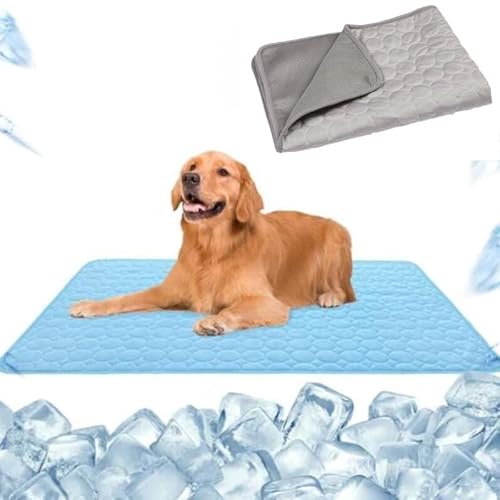 SWZEC hundeliebling pet cool v.3 - Premium kühlmatte für Hunde (M 62X50,Grau) von SWZEC