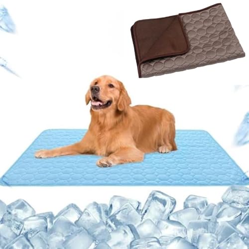 SWZEC hundeliebling pet cool v.3 - Premium kühlmatte für Hunde (S 50X40,Braun) von SWZEC