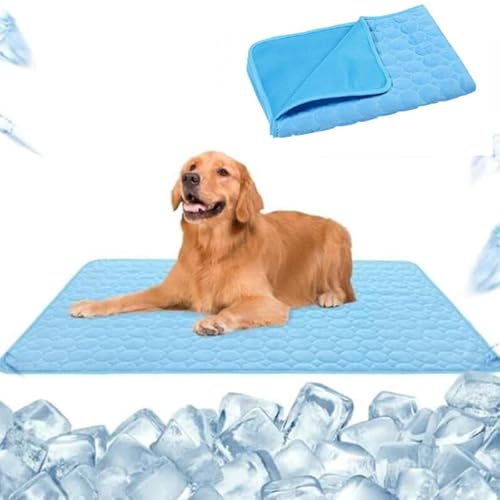 SWZEC hundeliebling pet cool v.3 - Premium kühlmatte für Hunde (XS 40X30,Blau) von SWZEC