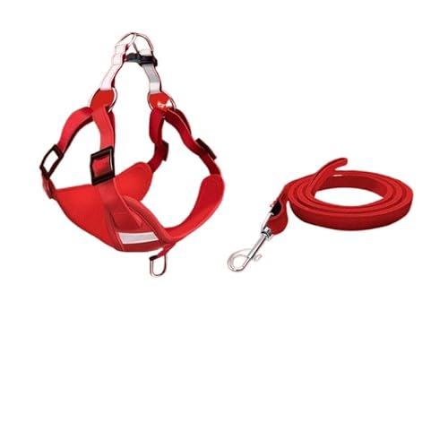 Tierbedarf-Plus Verstellbares Hundegeschirr Mit Leine – Bequeme Spaziergänge Rot Tierbedarf-Plus Verstellbares Hundegeschirr Mit Leine – Bequeme Spaziergänge Rot von SWZEC