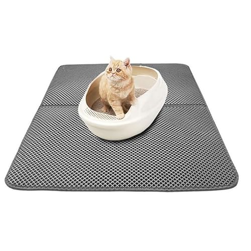 Wahre Katzenliebe™ - Die Innovative Katzenstreumatte (45 * 60,Schwarz) von SWZEC