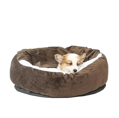 SWZEC hundeliebling Cozy Cave Flauschige Hundehöhle - das Original (70CM,Braun) von SWZEC