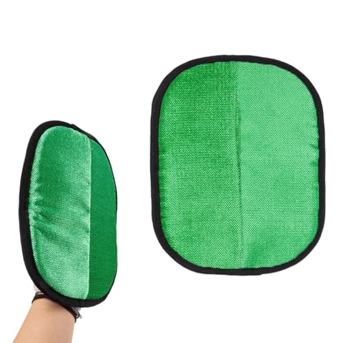 SXQCKJ Zweiseitige Pflegehandschuhe für Haustiere, Elektrostatische, Waschbare Handschuhe zur Haarentfernung für Sofa, Bettwäsche Möbel(Green) von SXQCKJ
