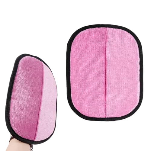 SXQCKJ Zweiseitige Pflegehandschuhe für Haustiere, Elektrostatische, Waschbare Handschuhe zur Haarentfernung für Sofa, Bettwäsche Möbel(Pink) von SXQCKJ