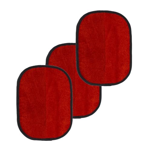 SXQCKJ Zweiseitige Pflegehandschuhe für Haustiere, Elektrostatische, Waschbare Handschuhe zur Haarentfernung für Sofa, Bettwäsche Möbel(Red,3pcs) von SXQCKJ
