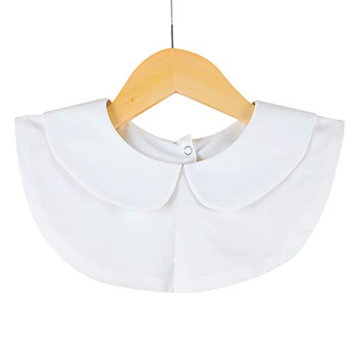 Damenhemd, einfarbig, Baumwolle, falsch für Puppenkragen, Weiß und Schwarz, Vintage-Stil, gefälschte Krawatte, Pullover, Krawatte, Kleid, Uniform, Anzug, Damen, Herren, Kunst, für Dekoration, warm von SXRQ