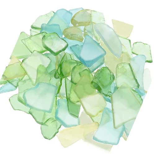 Mattiertes Meeresglas-Aquarium-Akzent für kreative Aquarien, Blumentöpfe, Heimdekoration, Hochzeitsdekoration, Bastelbedarf, bunte Aquarien, Dekorationen, Glasstück von SXRQ