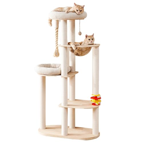 Moderner Kratzbaum, All-in-One-Aktivitätskratzbäume mit Kratzbaum, Hängematte mit Schlafstange und Spielbällen, Großer Mehrstöckiger Katzenkratzbaum Moderner Kratzbaum, All-in-One-Aktivitätskratzbäume mit Kratzbaum, Hängematte mit Schlafstange und Spielbällen, Großer Mehrstöckiger Katzenkratzbaum von SXYCKRUI