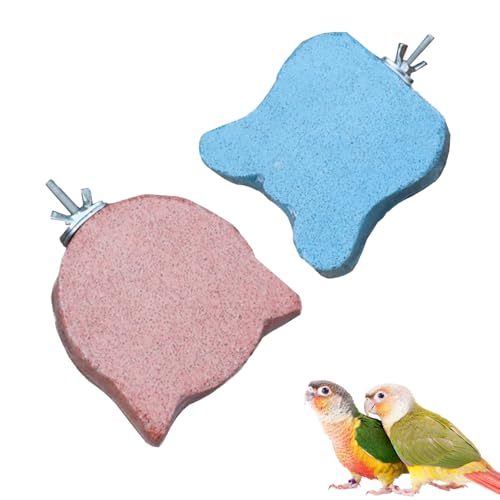 2 Stück Vogelkäfig-Schleifplattform Papagei Kalzium Zähne Mund Molar Schleifstein Kleintiere Schnabelstein Kletterleiste Zähne Schleifen Schnabel Schleifblock für Hamster Chinchillas Papageien 2 Stück Vogelkäfig-Schleifplattform Papagei Kalzium Zähne Mund Molar Schleifstein Kleintiere Schnabelstein Kletterleiste Zähne Schleifen Schnabel Schleifblock für Hamster Chinchillas Papageien von SXYYDSG